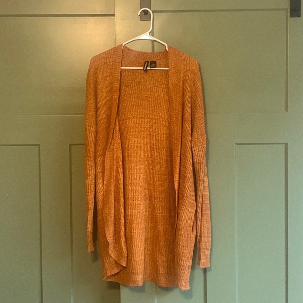 🧡 Mustard Orange Knit Cardigan